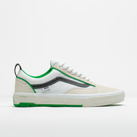Vans Skate Old Skool Wafflecup Shoes in White and Green thumbnail