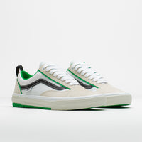 Vans Skate Old Skool Wafflecup Shoes in White and Green thumbnail