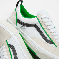 Vans Skate Old Skool Wafflecup Shoes in White and Green thumbnail