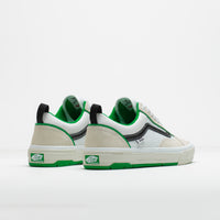 Vans Skate Old Skool Wafflecup Shoes in White and Green thumbnail