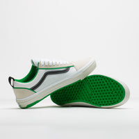 Vans Skate Old Skool Wafflecup Shoes in White and Green thumbnail
