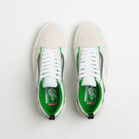 Vans Skate Old Skool Wafflecup Shoes in White and Green thumbnail