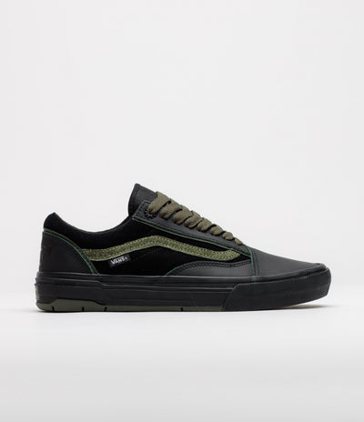 Vans Skate Old Skool Wafflecup Shoes - Willow Green / Black