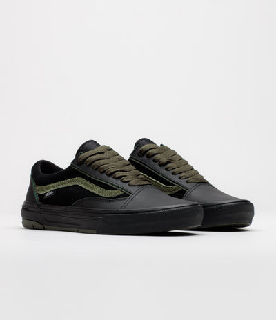Vans Skate Old Skool Wafflecup Shoes - Willow Green / Black
