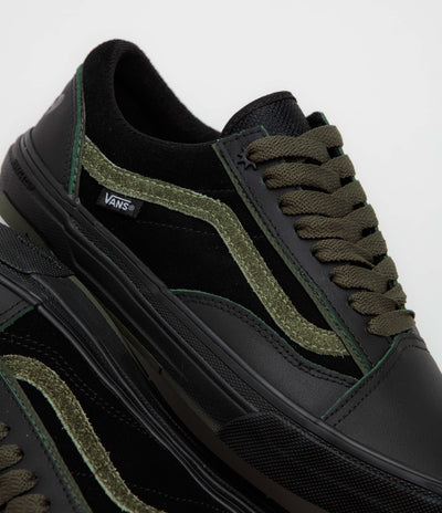 Vans Skate Old Skool Wafflecup Shoes - Willow Green / Black