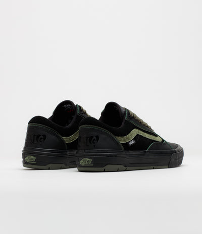 Vans Skate Old Skool Wafflecup Shoes - Willow Green / Black
