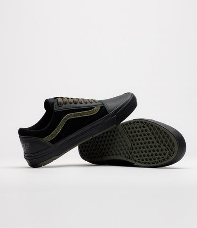 Vans Skate Old Skool Wafflecup Shoes - Willow Green / Black