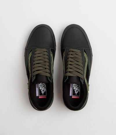 Vans Skate Old Skool Wafflecup Shoes - Willow Green / Black