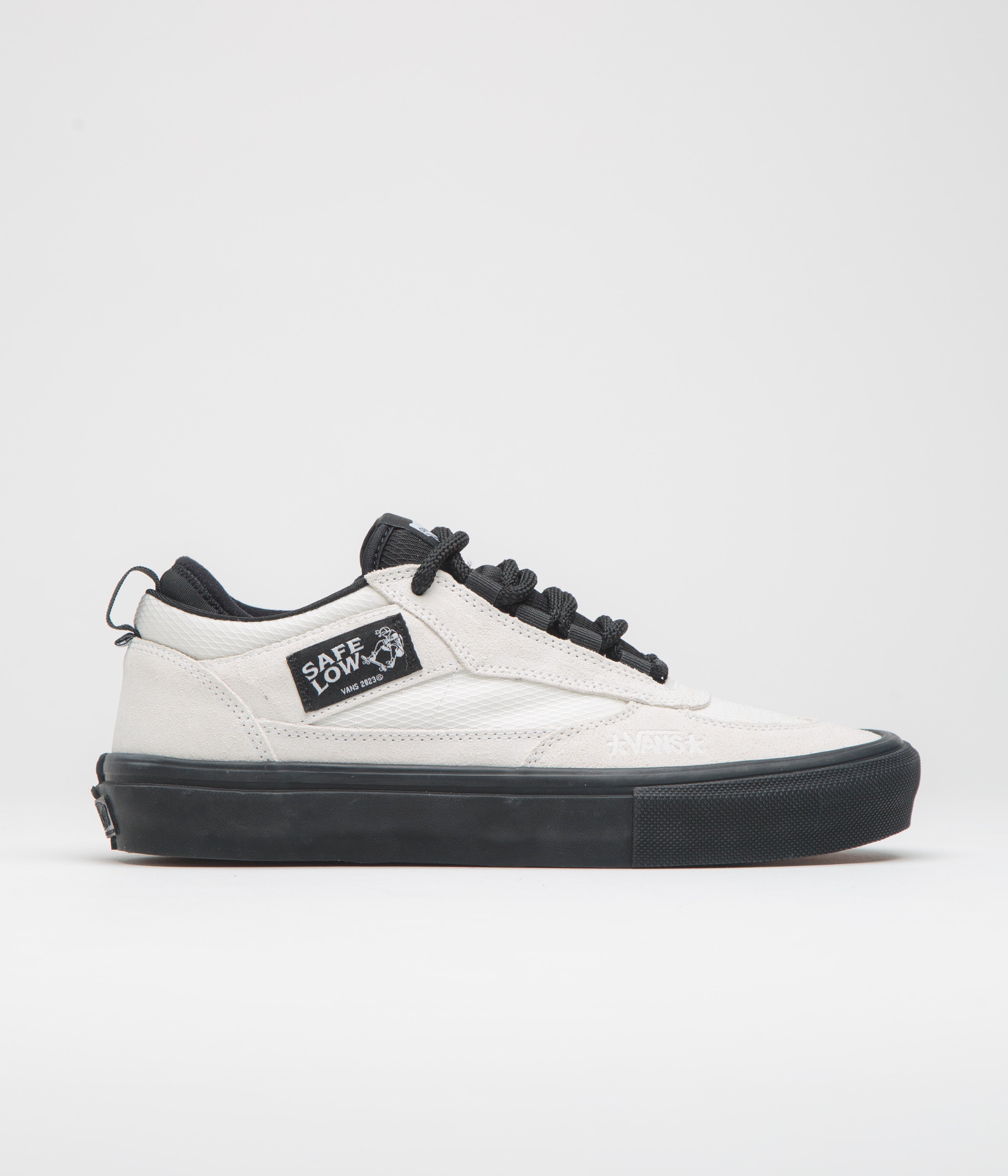 Vans Skate Safe Low Shoes in (Atiba) Bone White and Black