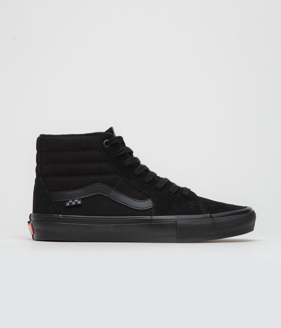 Vans Skate SK8-Hi Shoes in Black and Black