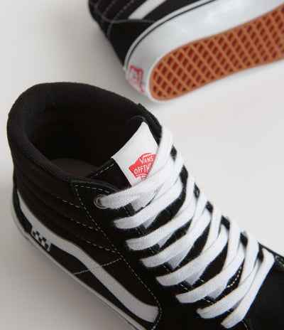 Vans Skate SK8-Hi Shoes in Black and White