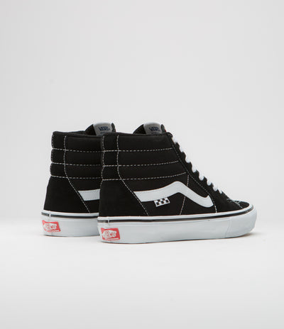 Vans Skate SK8-Hi Shoes in Black and White