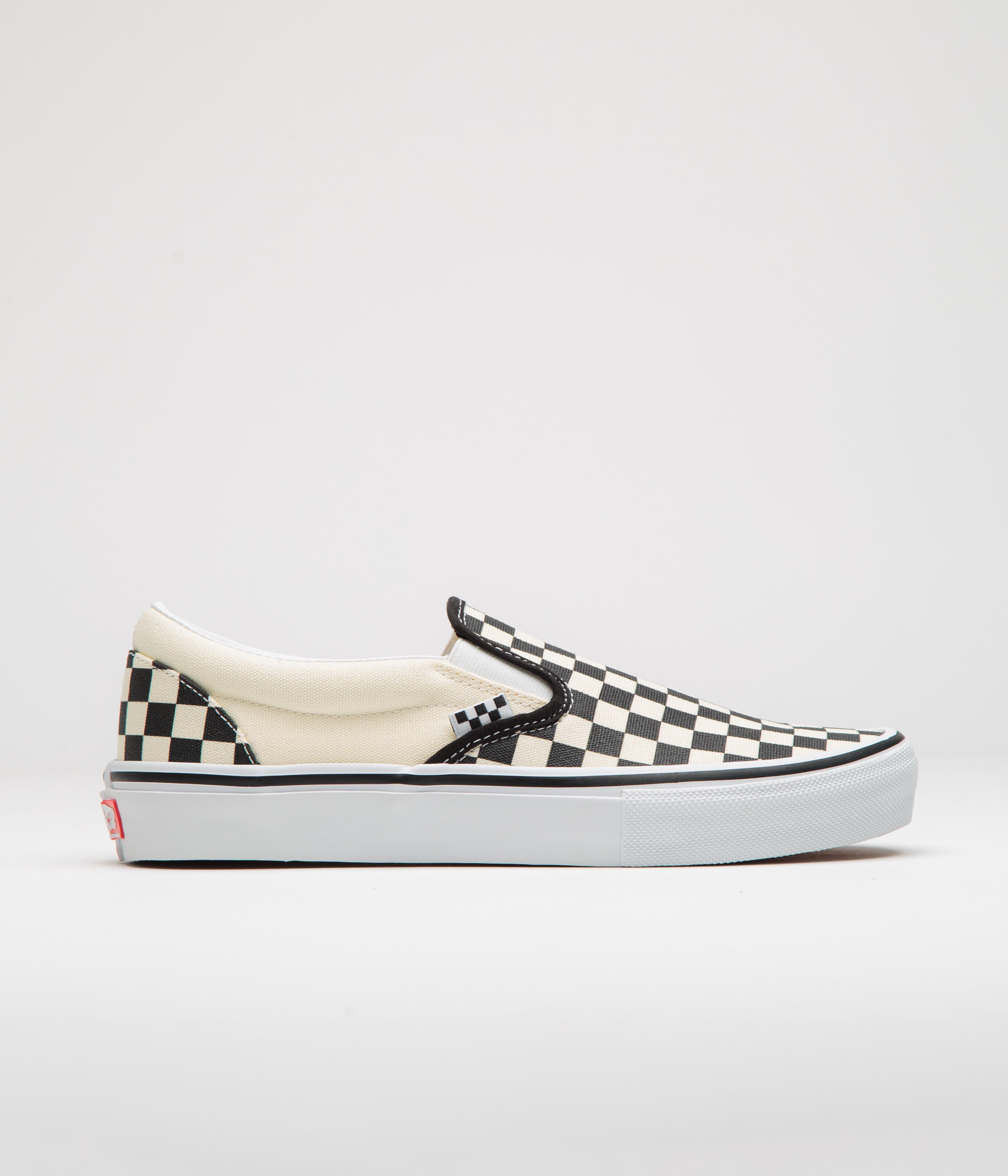 Vans Skate Slip-On Shoes - (Checkerboard) Black / Off White
