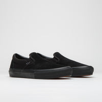 Vans Skate Slip-On Shoes in Black and Black thumbnail