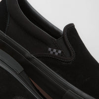 Vans Skate Slip-On Shoes in Black and Black thumbnail
