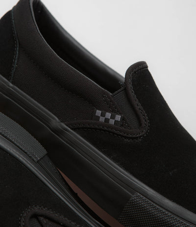Vans Skate Slip-On Shoes in Black and Black