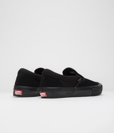 Vans Skate Slip-On Shoes in Black and Black