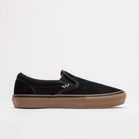 Vans Skate Slip-On Shoes - Black / Gum / White thumbnail