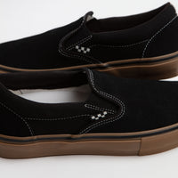 Vans Skate Slip-On Shoes - Black / Gum / White thumbnail