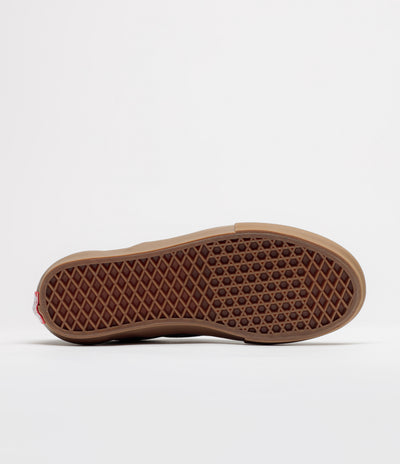 Vans Skate Slip-On Shoes - Black / Gum / White
