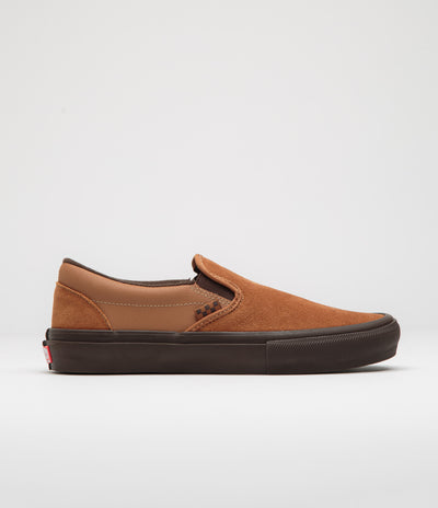 Vans Skate Slip-On Shoes - Brown / Gum