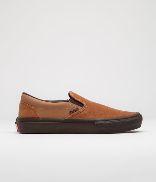 Vans Skate Slip-On Shoes - Brown / Gum