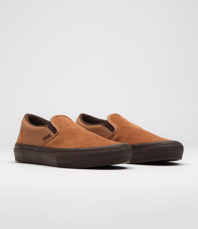 Vans Skate Slip-On Shoes - Brown / Gum
