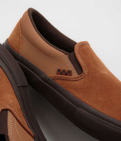 Vans Skate Slip-On Shoes - Brown / Gum