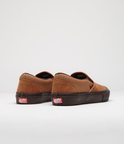 Vans Skate Slip-On Shoes - Brown / Gum