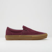 Vans Skate Slip-On Shoes in Port and Gum thumbnail
