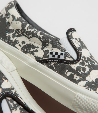 Vans Skate Slip-On Shoes - Skull Pile Black / White / Gum