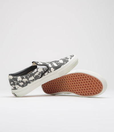 Vans Skate Slip-On Shoes - Skull Pile Black / White / Gum