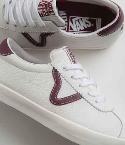 Vans Skate Sport Shoes - (Benny Urban) Marshmallow / Burgundy