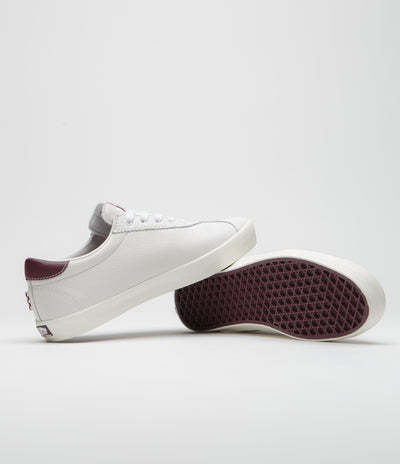 Vans Skate Sport Shoes - (Benny Urban) Marshmallow / Burgundy