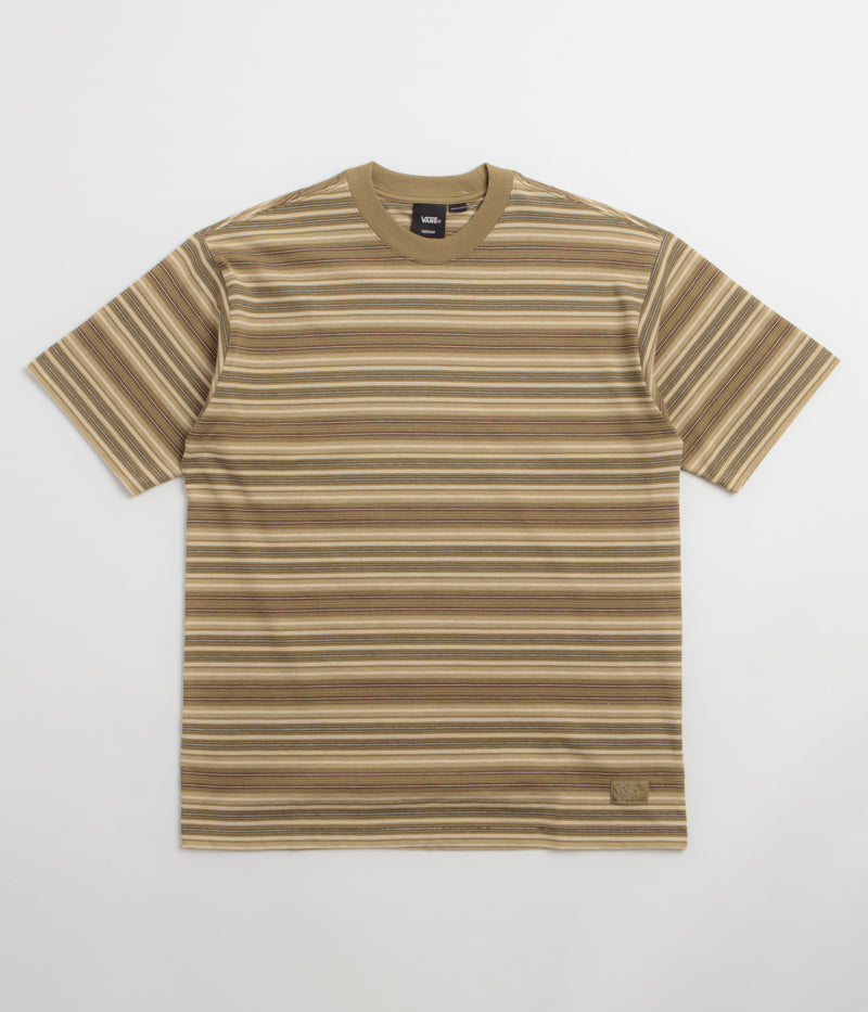 Vans Stripe Ringer T-Shirt - Olive Brown