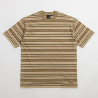 Vans Stripe Ringer T-Shirt - Olive Brown thumbnail