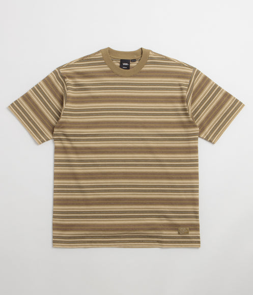 Vans Stripe Ringer T-Shirt - Olive Brown