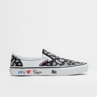 Vans x PUNKANDYO Skate Slip On Shoes - Black / White thumbnail