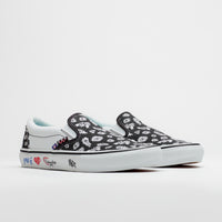 Vans x PUNKANDYO Skate Slip On Shoes - Black / White thumbnail