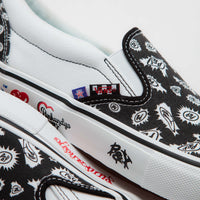 Vans x PUNKANDYO Skate Slip On Shoes - Black / White thumbnail