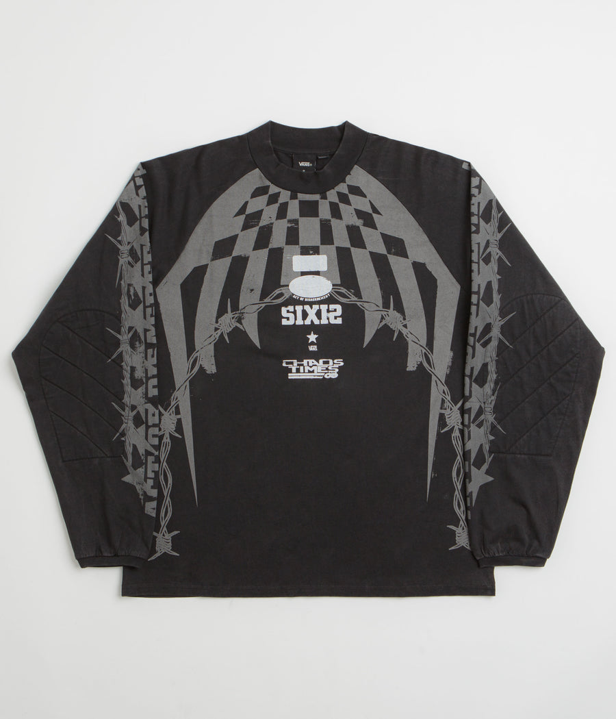 Vans x SlamJam AOD Hazard Long Sleeve T-Shirt - Black