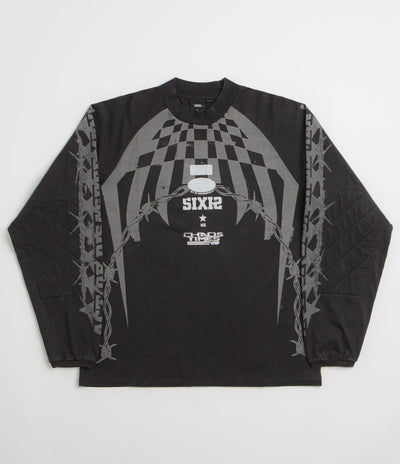 Vans x SlamJam AOD Hazard Long Sleeve T-Shirt - Black