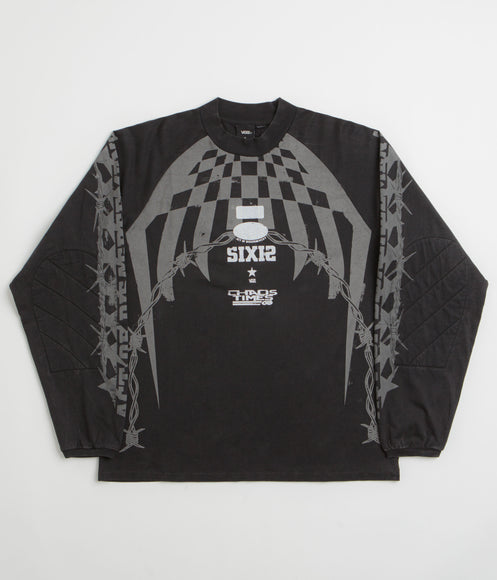 Vans x SlamJam AOD Hazard Long Sleeve T-Shirt - Black