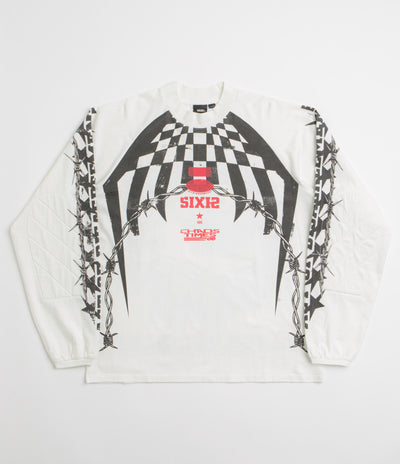 Vans x SlamJam AOD Hazard Long Sleeve T-Shirt - White