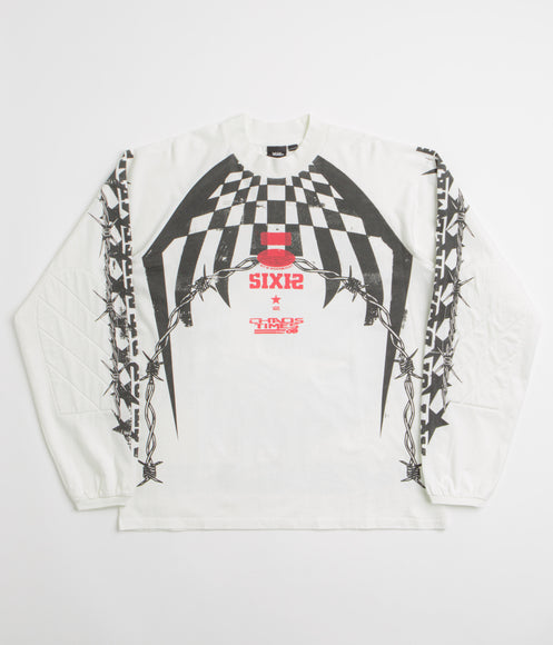 Vans x SlamJam AOD Hazard Long Sleeve T-Shirt - White