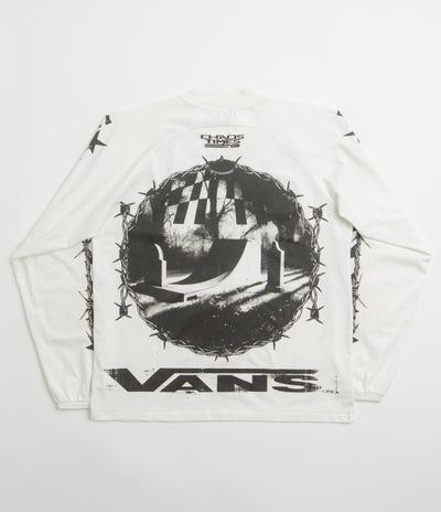 Vans x SlamJam AOD Hazard Long Sleeve T-Shirt - White
