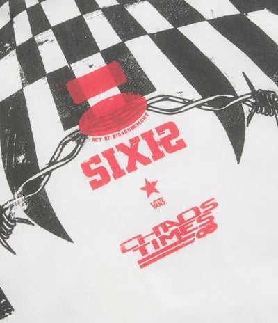 Vans x SlamJam AOD Hazard Long Sleeve T-Shirt - White