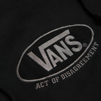 Vans x SlamJam AOD Oval Logo Hoodie - Washed Black thumbnail
