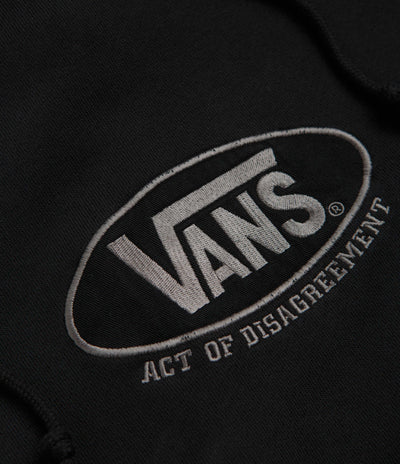 Vans x SlamJam AOD Oval Logo Hoodie - Washed Black