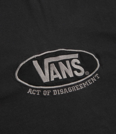 Vans x SlamJam AOD Oval Logo T-Shirt - Washed Black